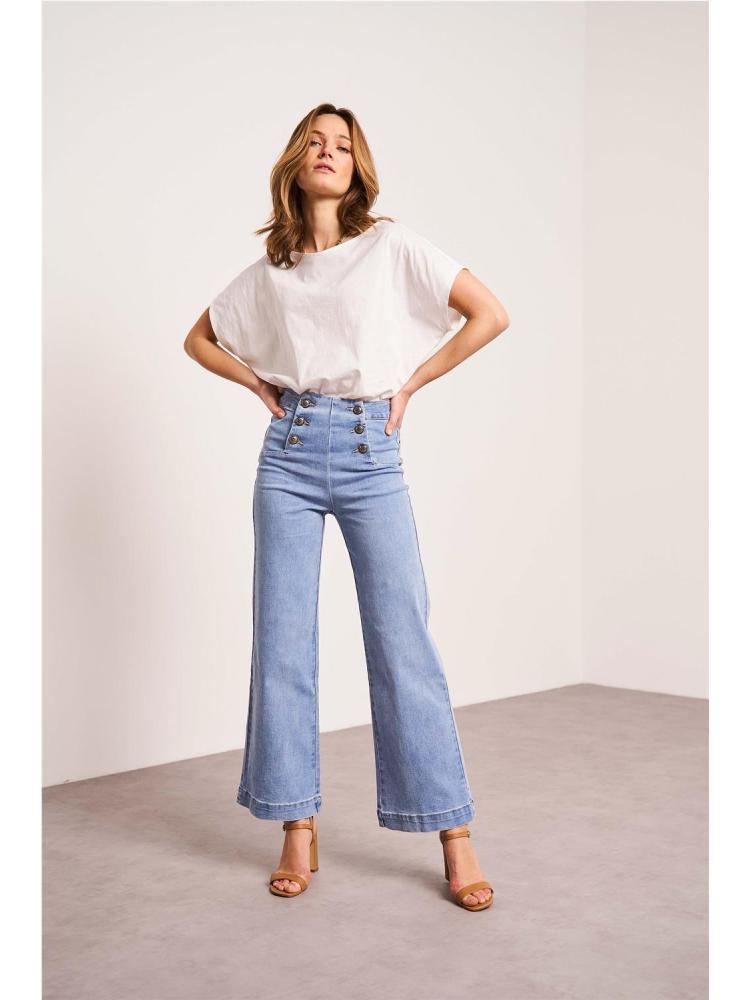 PANTALÓN ANKLE WIDE BOTONES...