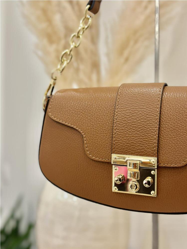 BOLSO PIEL CERRADURA CAMEL2 2