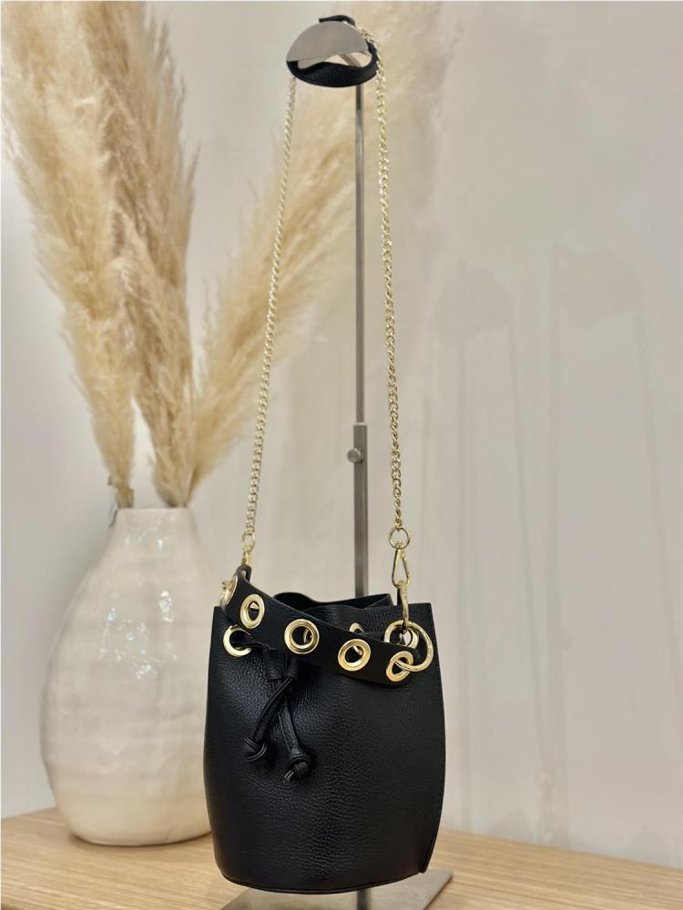 BOLSO BOMBONERA PIEL NEGRO 2