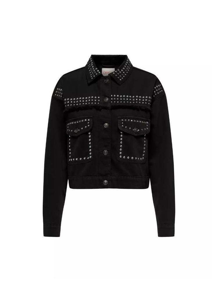 CAZADORA ONLY MARILLA NEGRO