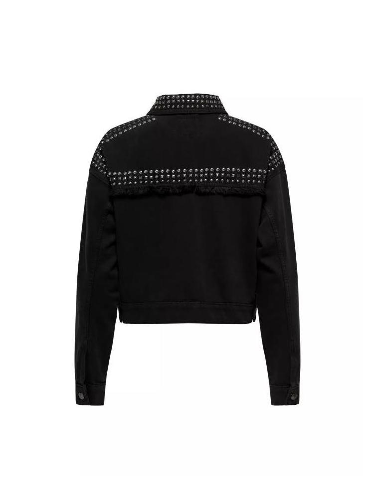 CAZADORA ONLY MARILLA NEGRO 2