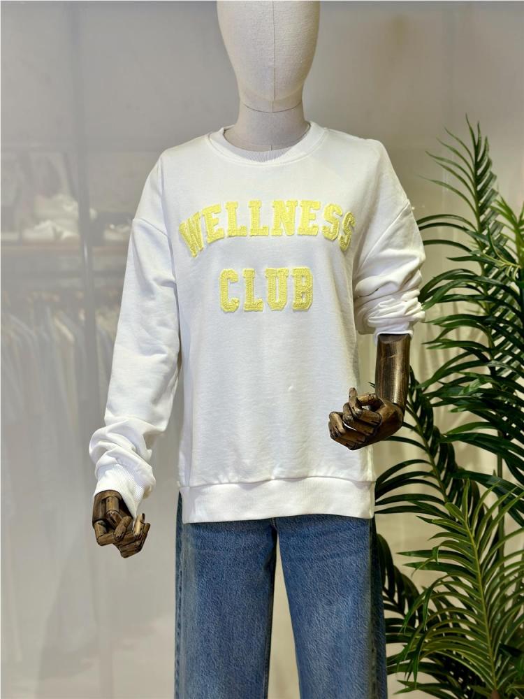 SUDADERA WELLNES CLUB MOSTAZA