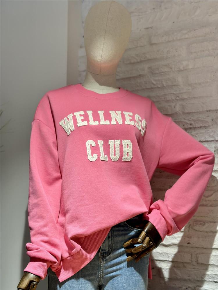 SUDADERA WELLNES CLUB ROSA...