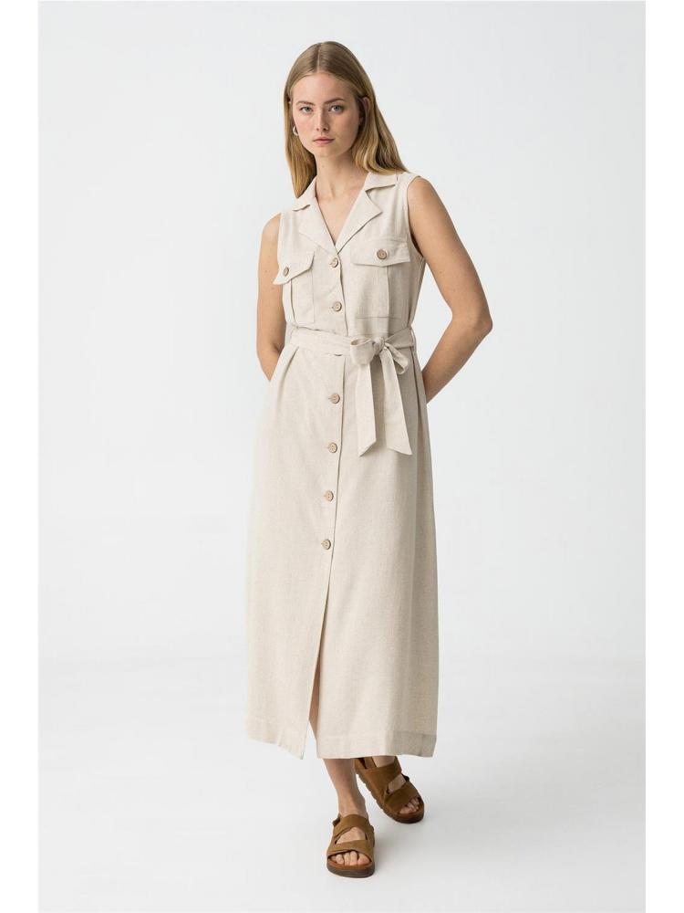 VESTIDO TIFFOSI FAVO CREMA