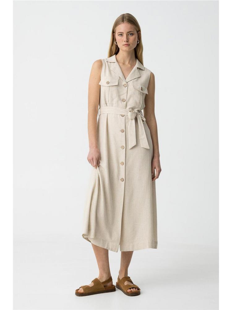 VESTIDO TIFFOSI FAVO CREMA 2