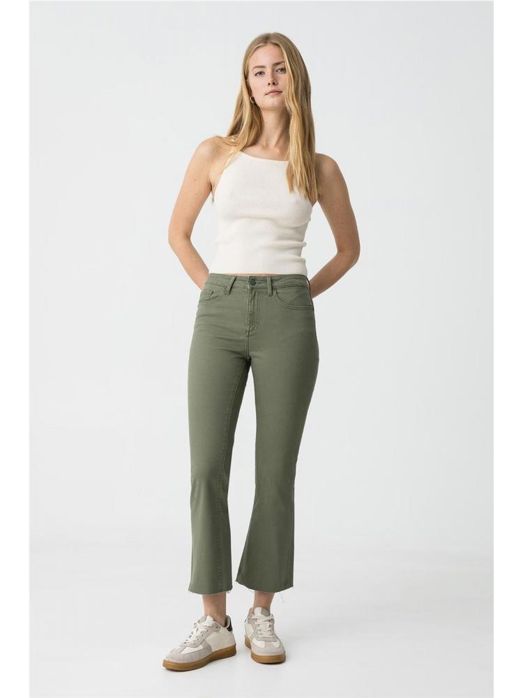 PANTALÓN MEGAN CROPPED VERDE