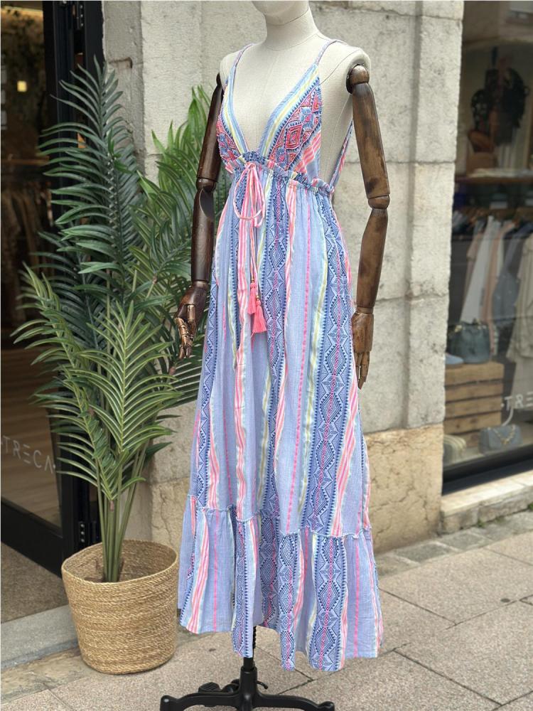 VESTIDO KARL AZUL CELESTE