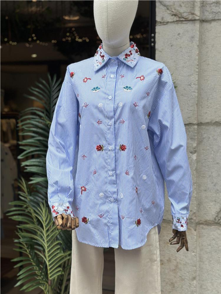CAMISA LENTEJUELAS RAYAS