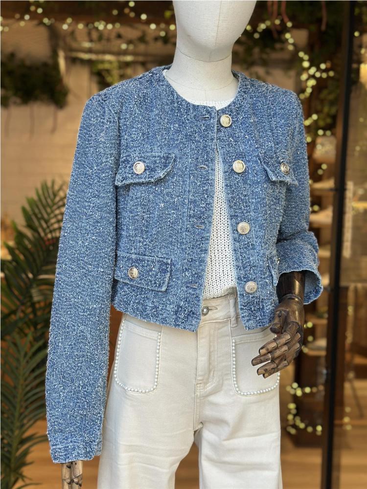 CHAQUETA ONLY AMAYA AZUL...