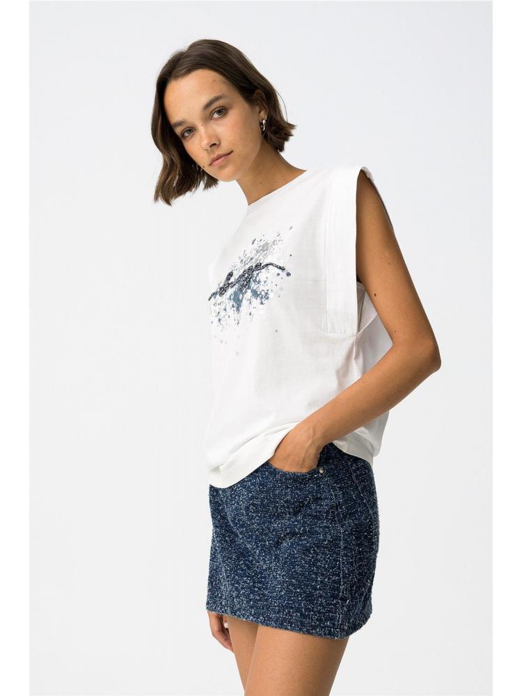 CAMISETA TIFFOSI INDIGO BLANCO 2