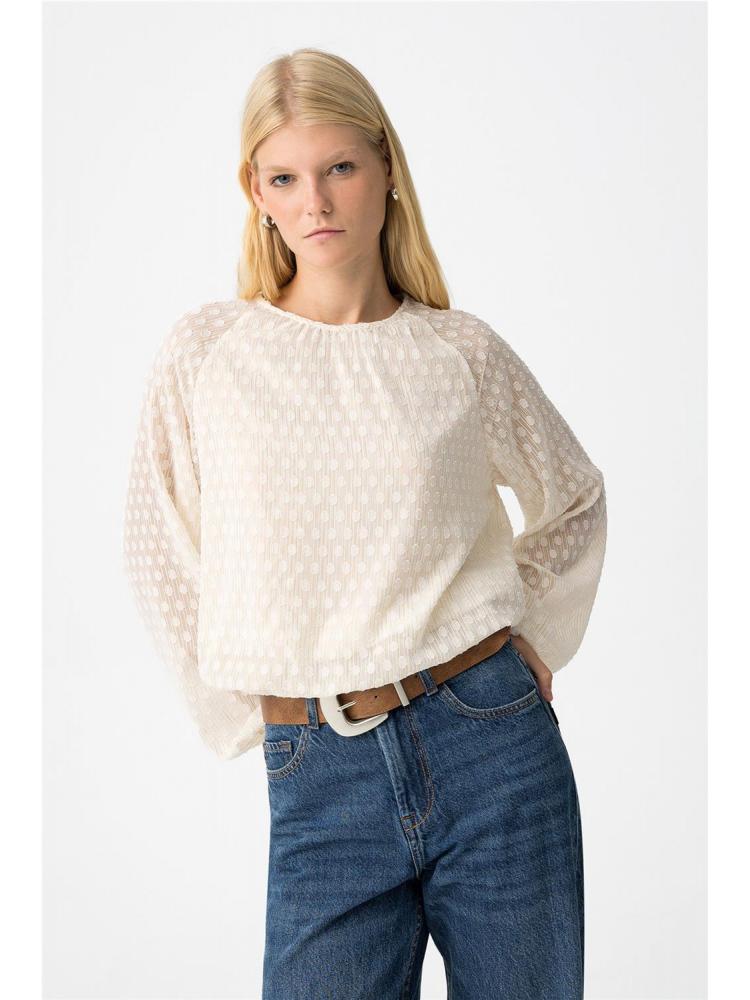 BLUSA TIFFOSI SANTACLARA CREMA 2