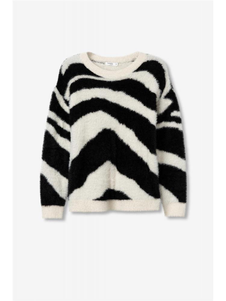 JERSEY TIFFOSI ZEBRA NEGRO