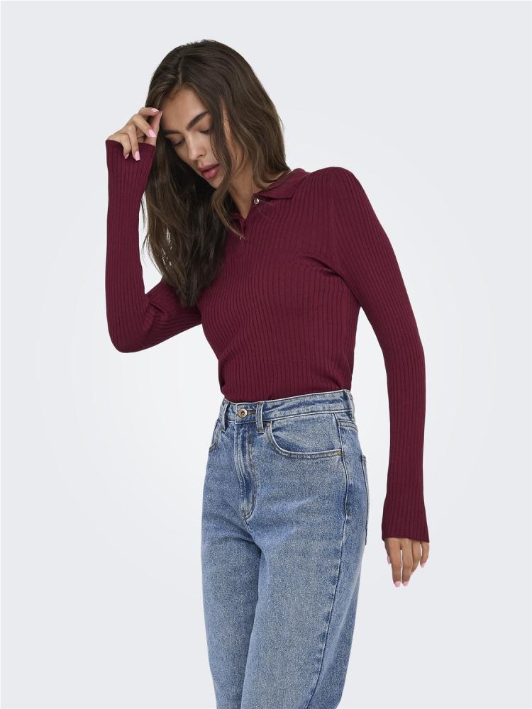 POLO ONLY MILA GRANATE