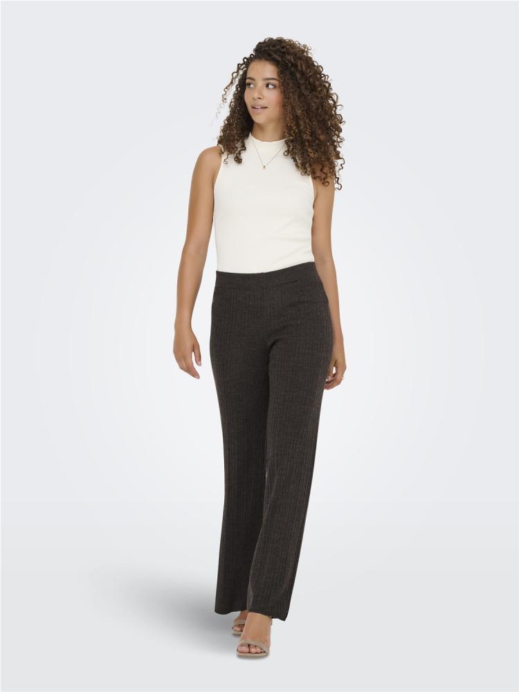 PANTALON ONLY THEA MARRON 2
