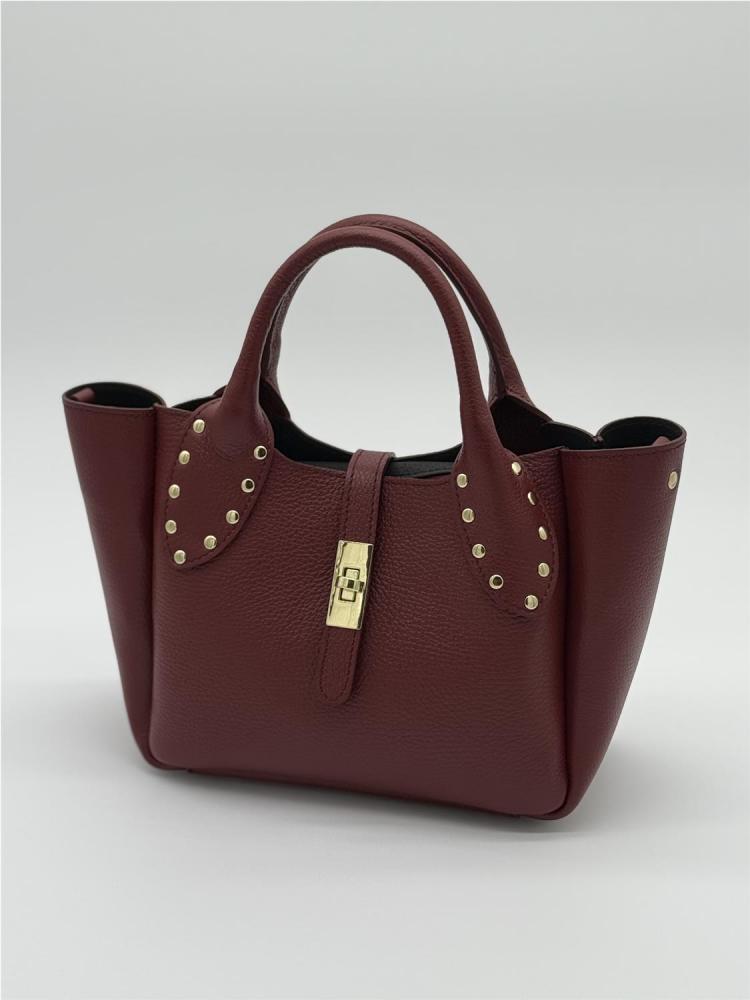 BOLSO PIEL TACHAS FIND BURDE