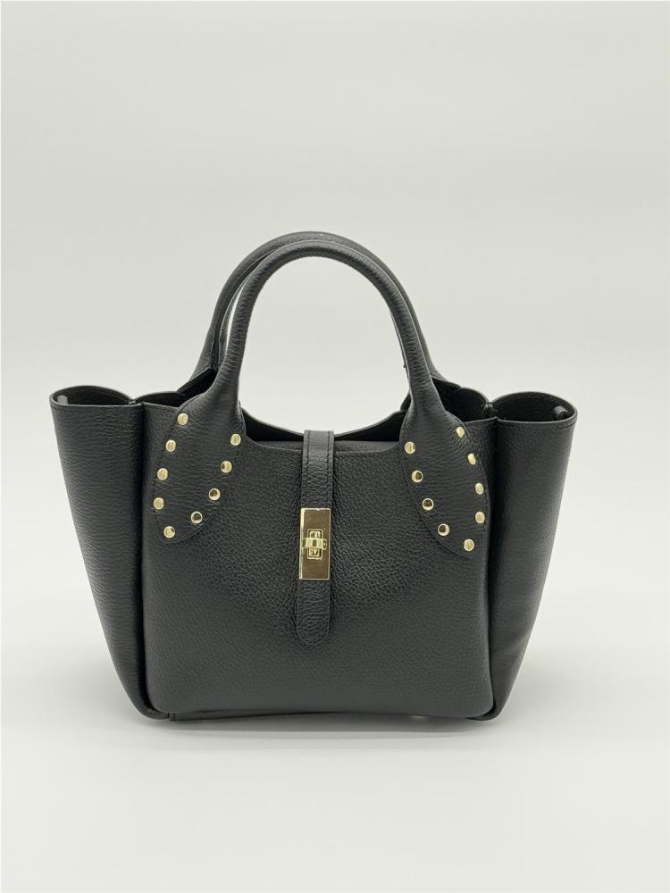 BOLSO PIEL TACHAS FIND NEGRO
