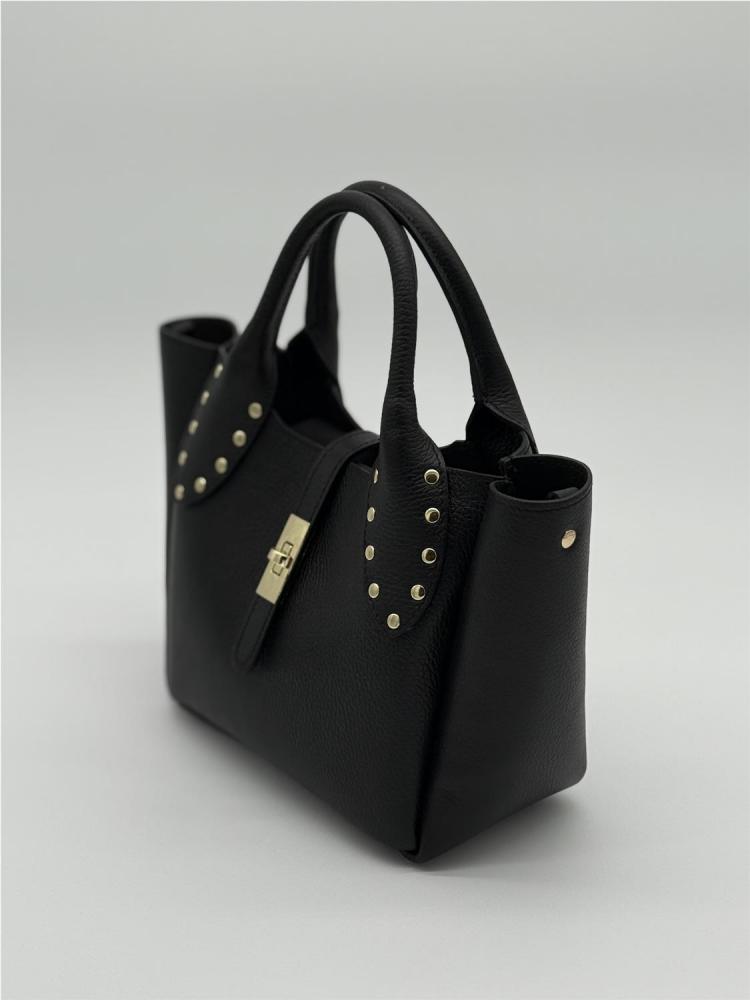 BOLSO PIEL TACHAS FIND NEGRO 2