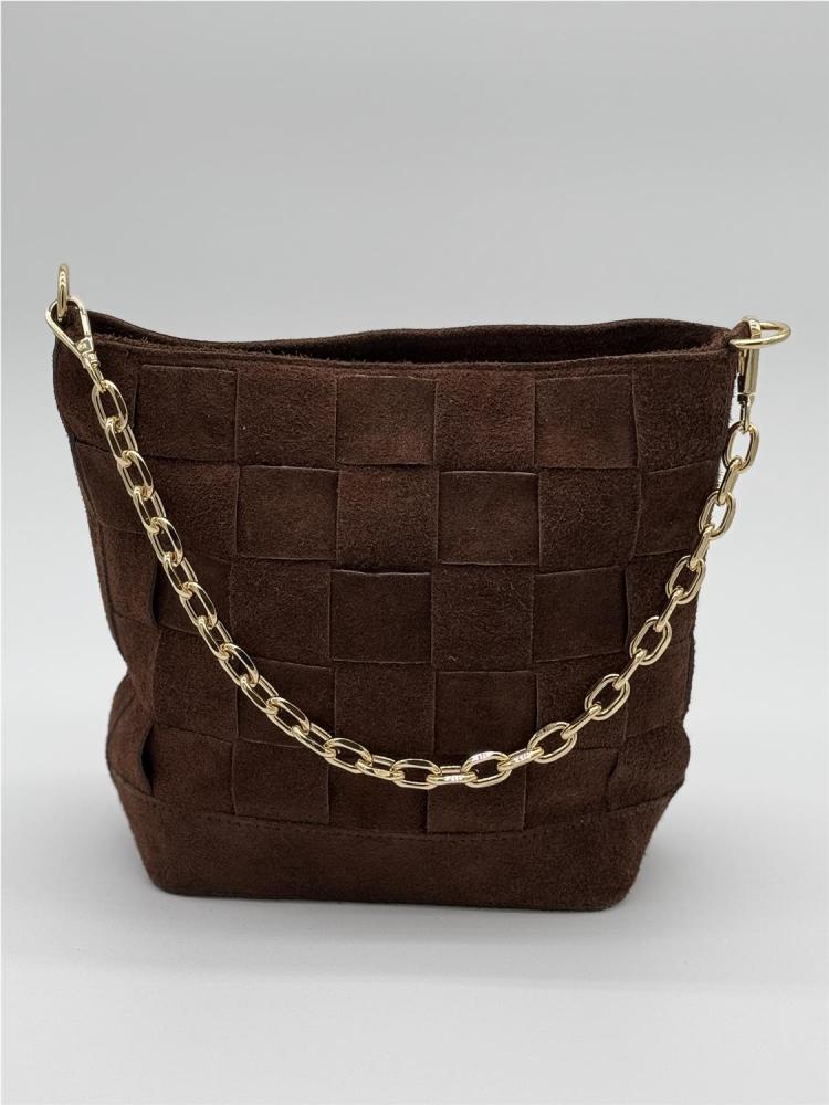 BOLSO PIEL SERRAJE CUADROS...