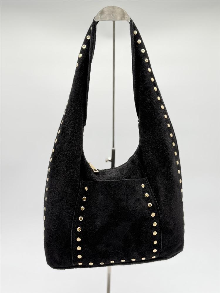 BOLSO PIEL SERRAJE TACHAS...