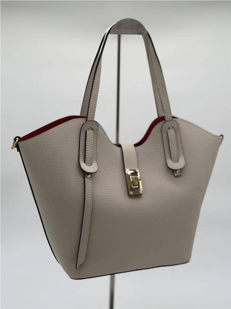 BOLSO PIEL MARIA CREMA