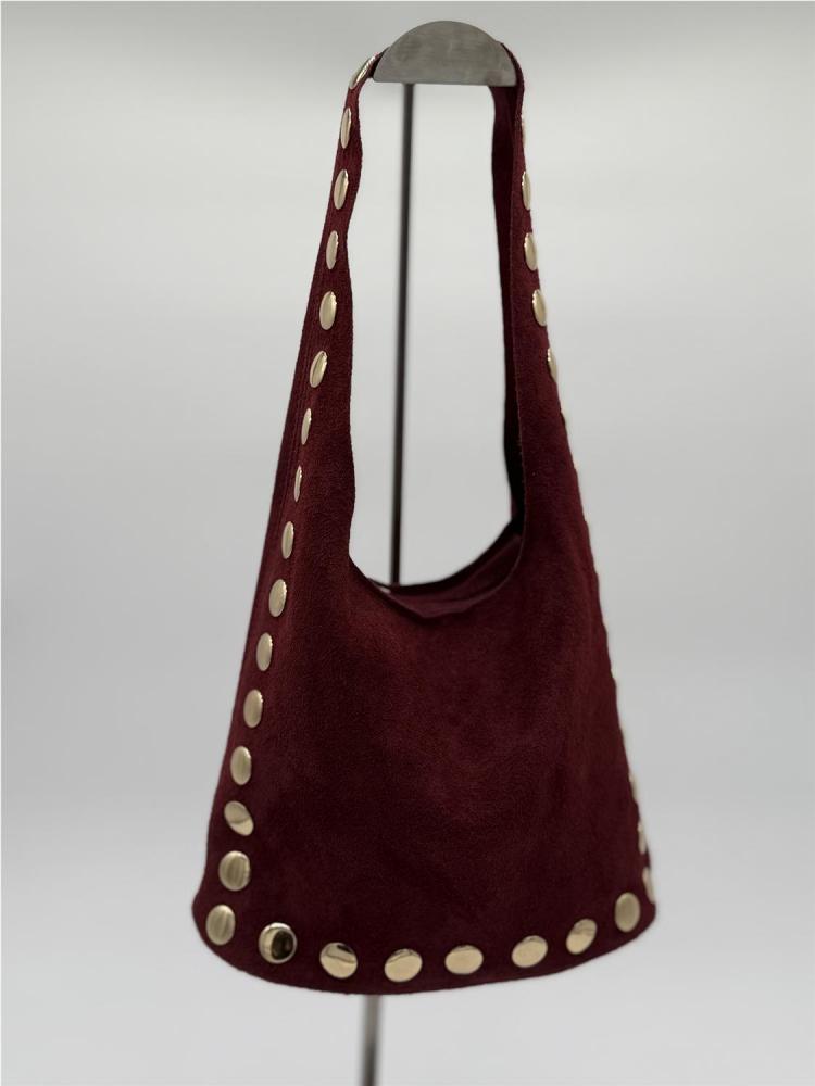 BOLSO PIEL SERRAJE TACHAS...