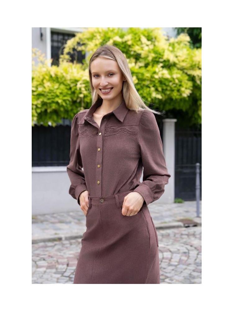 CAMISA ANTELINA SINT MARRON