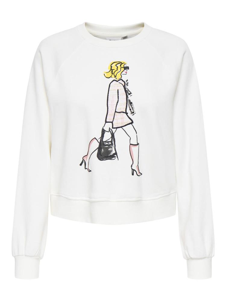 SUDADERA ONLY LABINET BLANCO