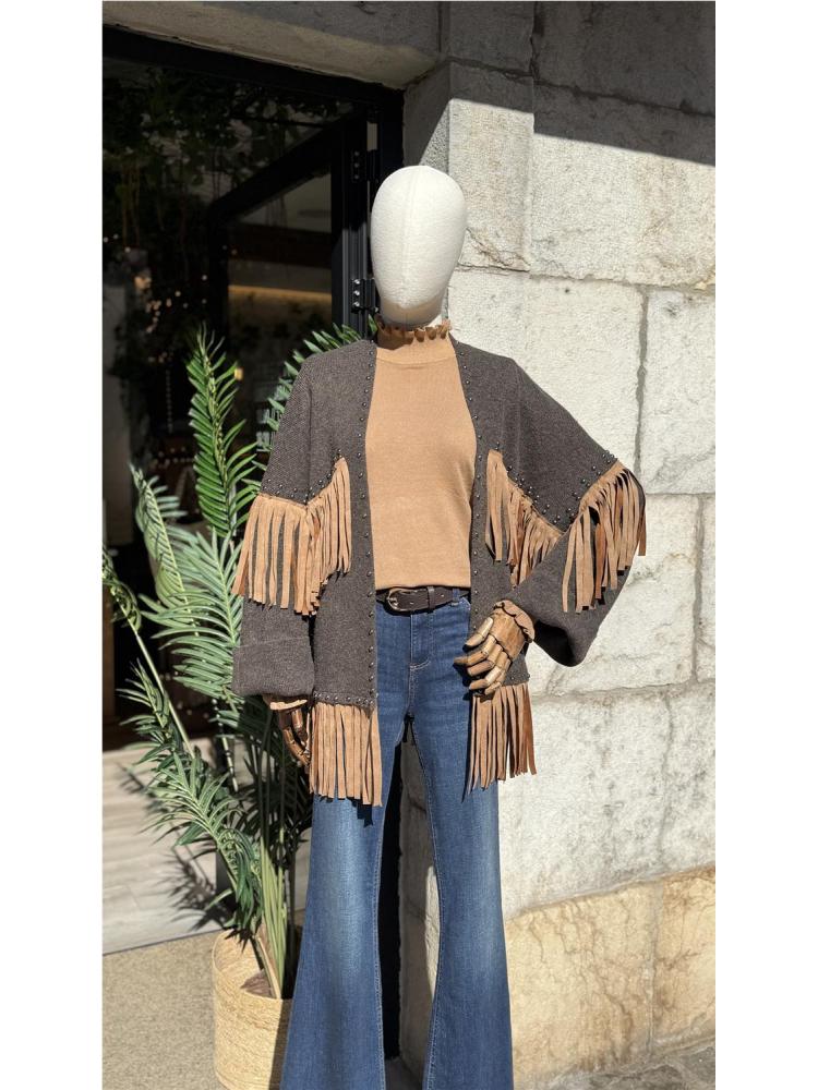 CHAQUETA PUNTO FLECOS