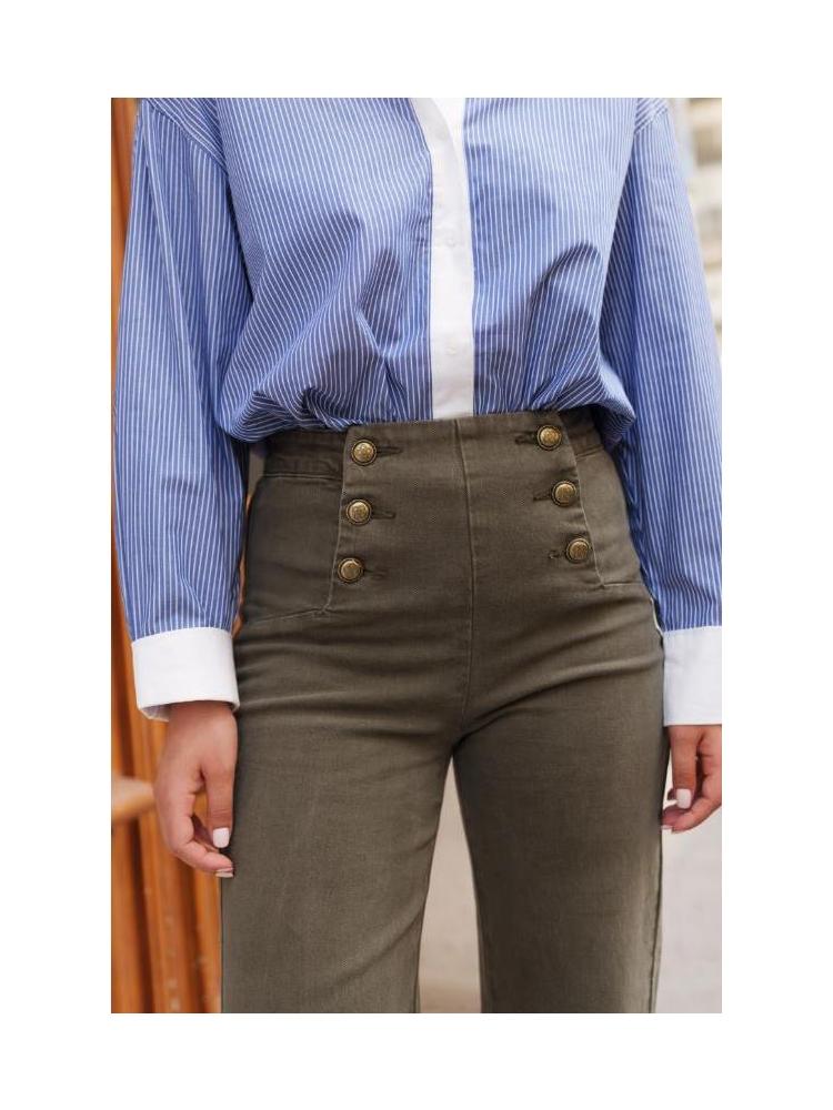 PANTALÓN ANKLE WIDE VERDE 2