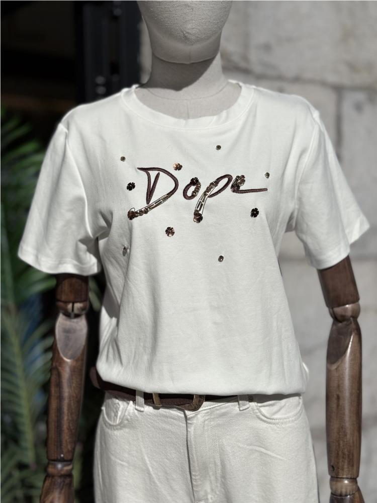 CAMISETA DOPE BLANCO
