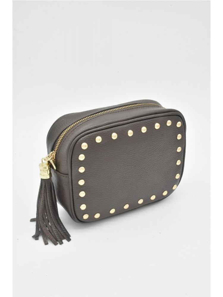 BOLSO PIEL TACHAS FLECOS...