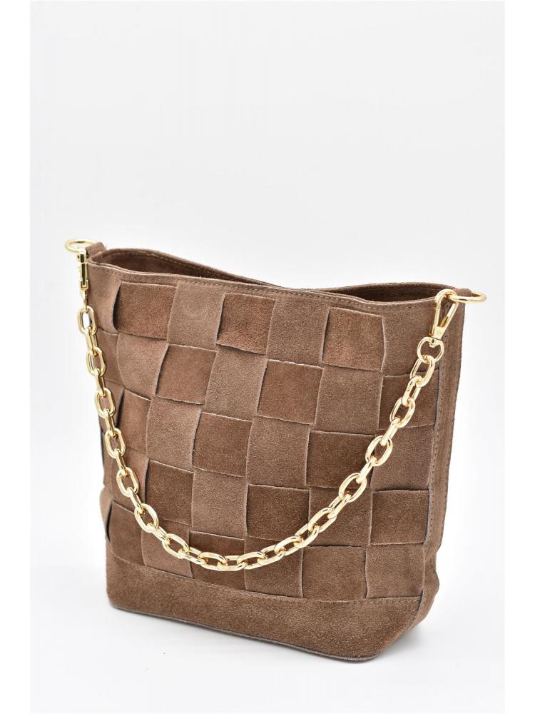 BOLSO PIEL SERRAJE CUADROS...