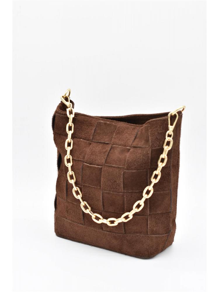 BOLSO PIEL SERRAJE CUADROS...