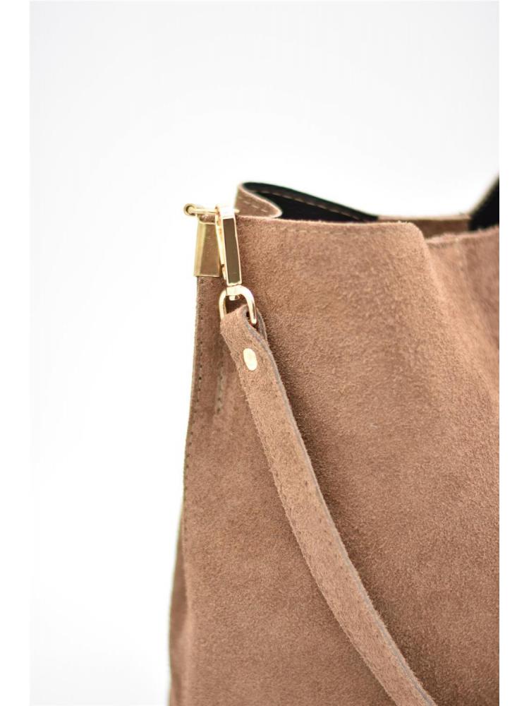 BOLSO PIEL SERRAJE CUBO 2