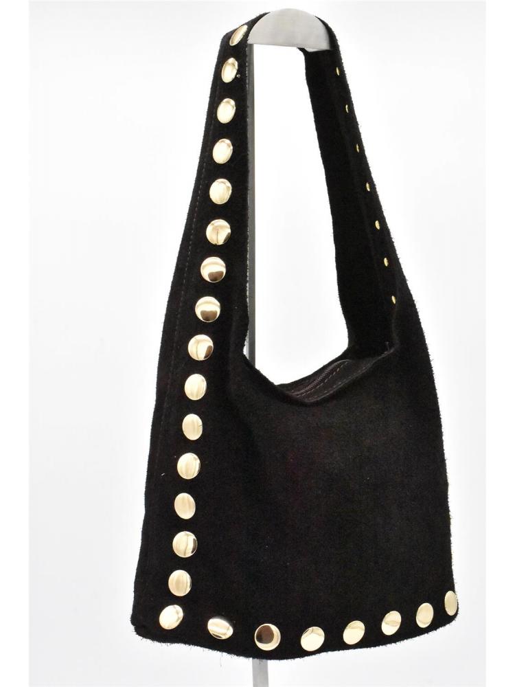 BOLSO PIEL SERRAJE TACHAS...