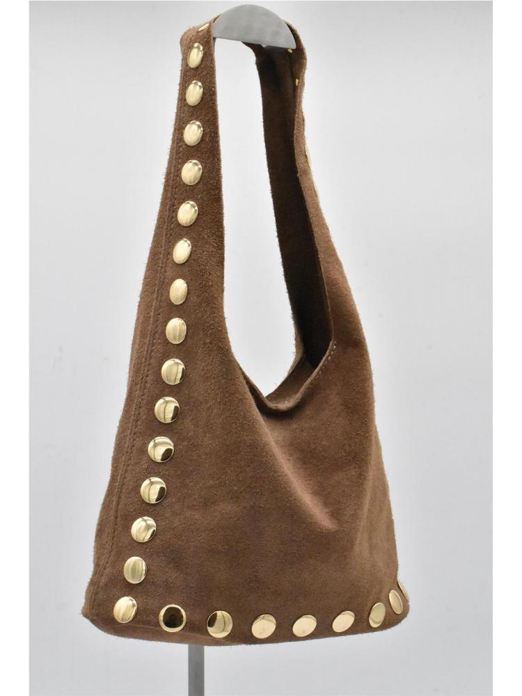 BOLSO PIEL SERRAJE TACHAS...