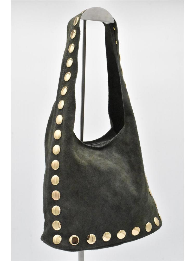 BOLSO PIEL SERRAJE TACHAS...