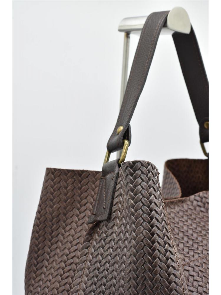 BOLSO EN PIEL G MARRON 2