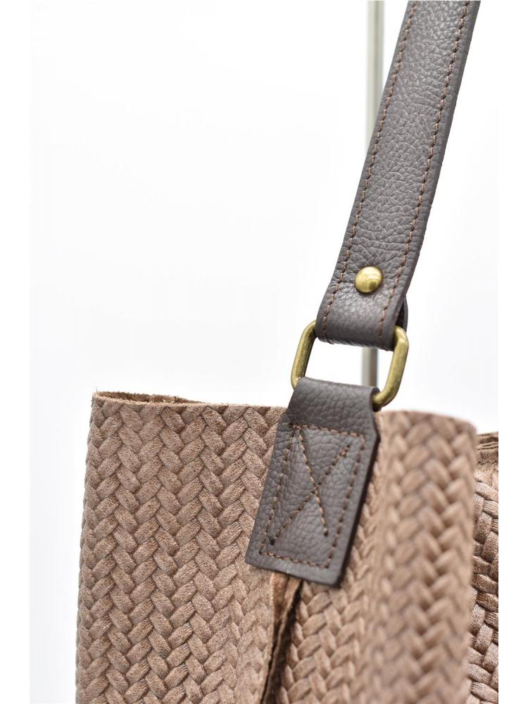 BOLSO EN PIEL G TAUPE 2