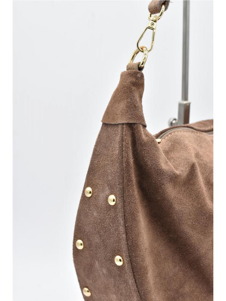 BOLSO PIEL LUNA TACHAS TAUPE 2