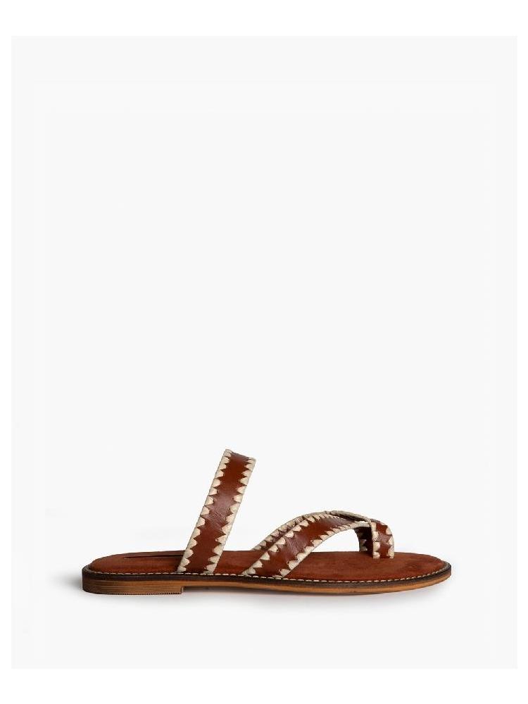 SANDALIA CORINA PLANA CAMEL