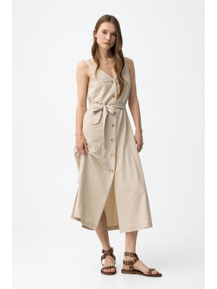 VESTIDO TIFFOSI SHARA BEIGE 2