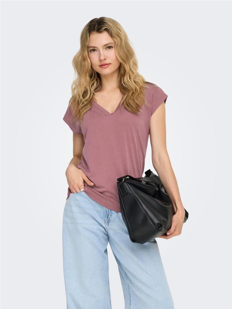 CAMISETA ONLY FREE ROSA NUDE