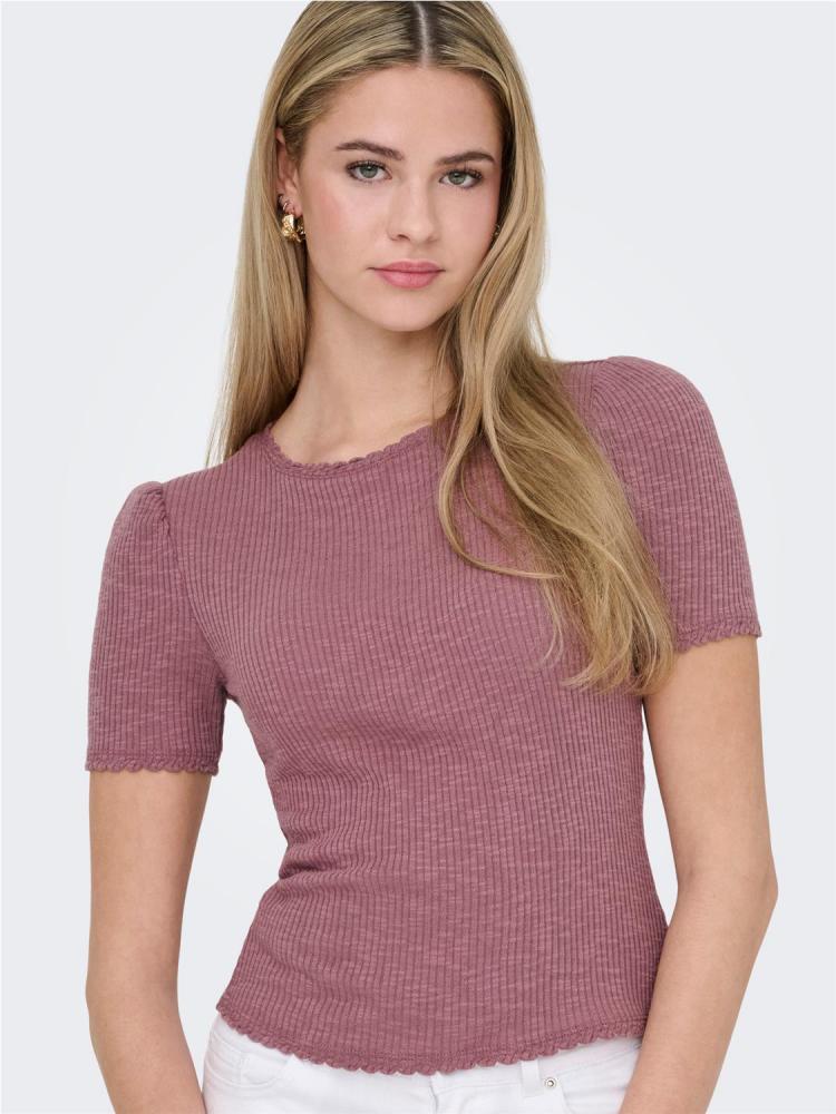 CAMISETA ONLY NICOLE ROSA NUDE 2