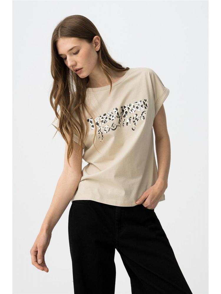 CAMISETA NOTE TIFFOSI BEIGE