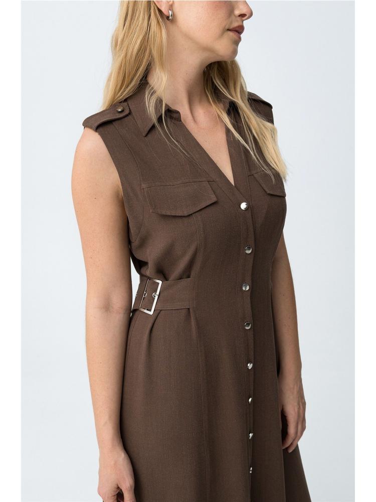 VESTIDO TIFFOSI FAVO MARRON 2