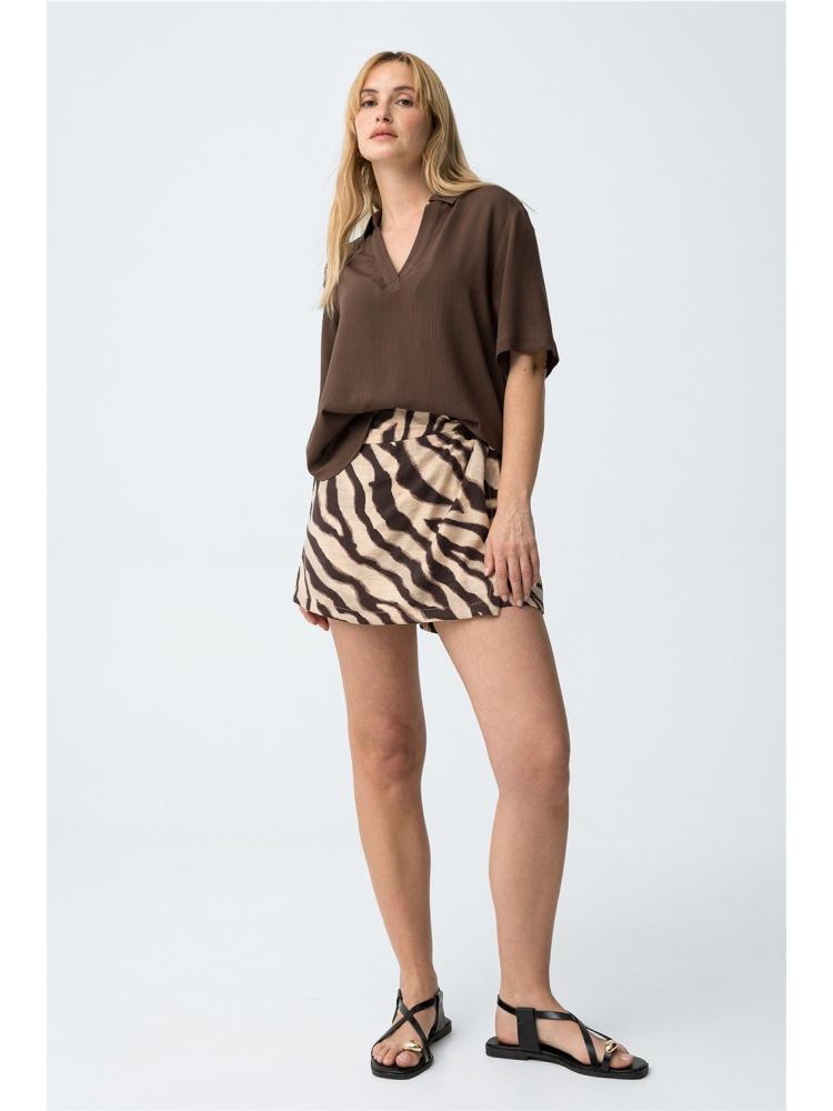 SHORT TIFFOSI EMMA MARRON