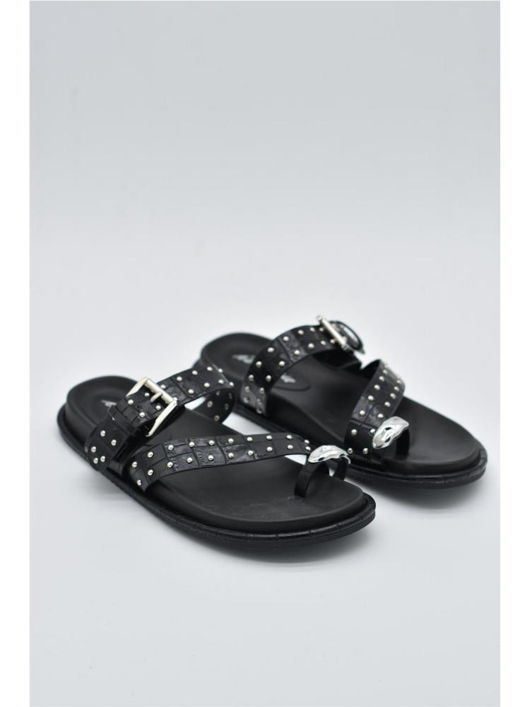 SANDALIA BIO HEBILLA NEGRO 2