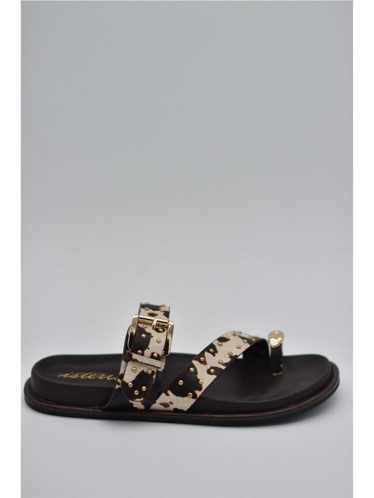 SANDALIA BIO HEBILLA MARRON