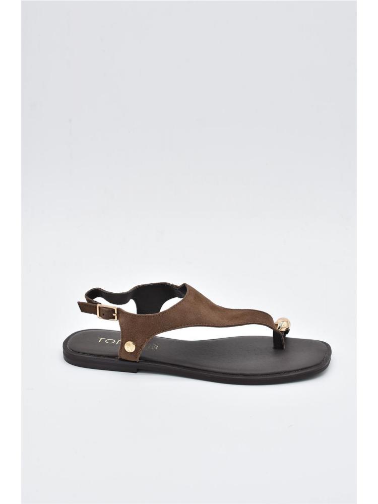 SANDALIA PLANA PIEL TOP 3